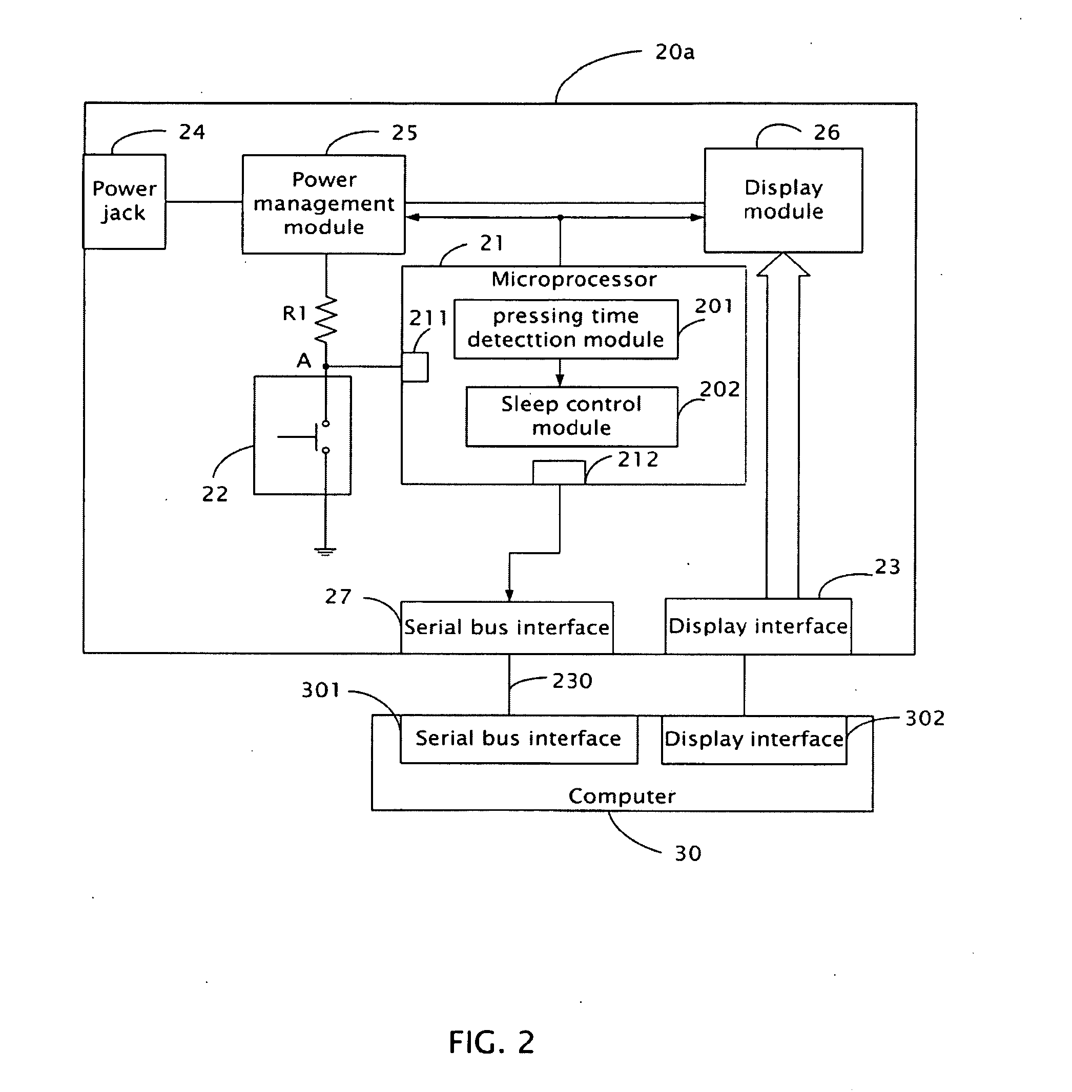 Display, computer system and method for controlling a computer to fall asleep