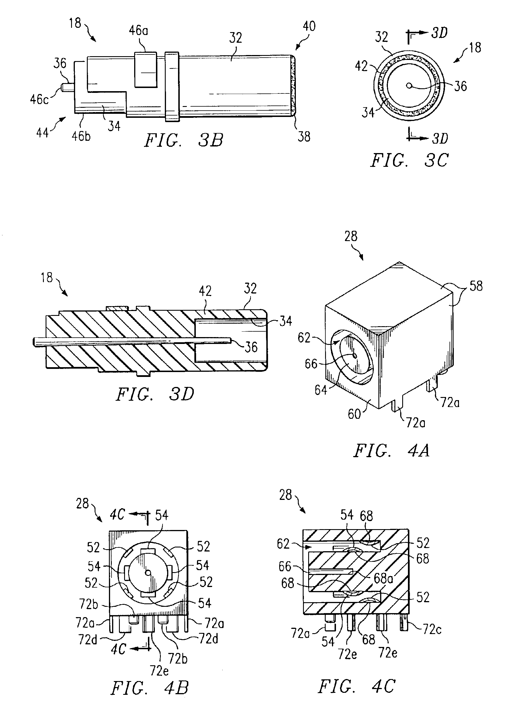 Three contact barrel power connector assembly