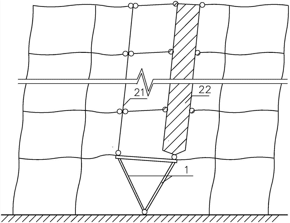 Shaking type self vibration reducing structure