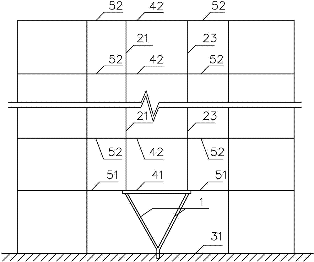 Shaking type self vibration reducing structure