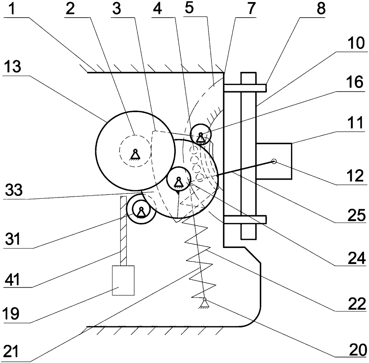 Protection system against unintentional movement of the elevator car