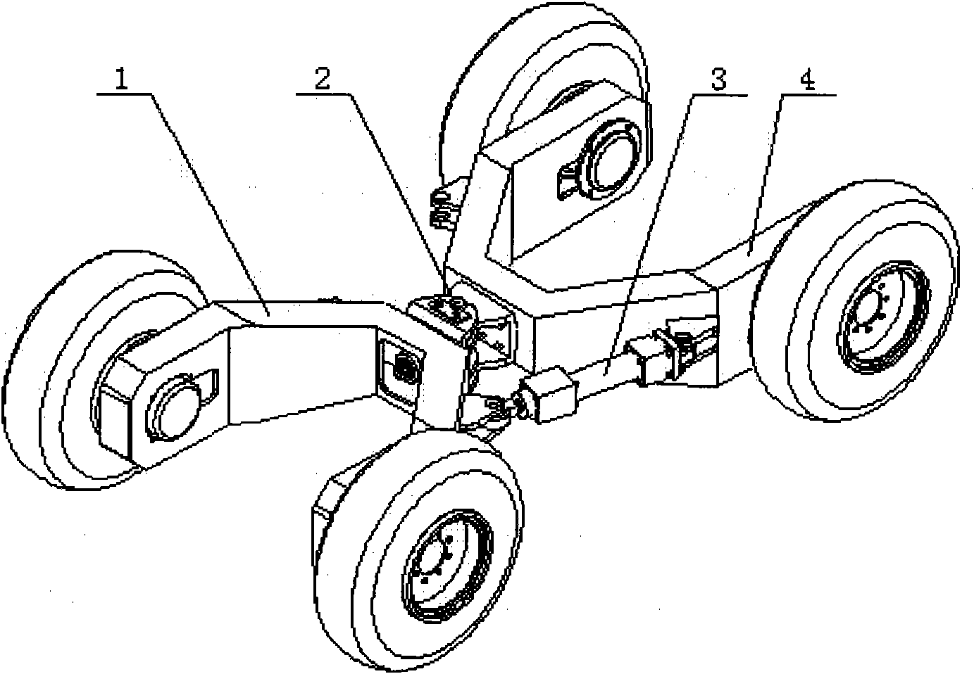 Articulated field operation vehicle chassis