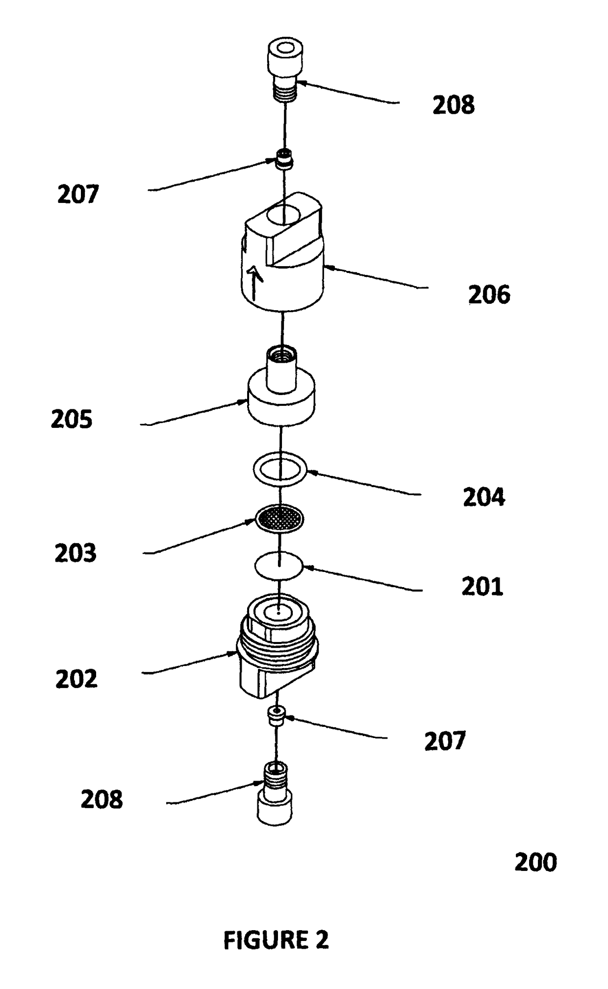 Low volume in-line filtration method for evaluation of asphaltenes for hydrocarbon-containing feedstock