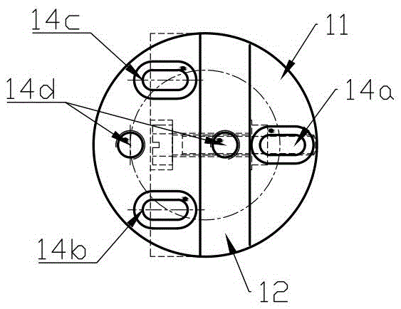 Transverse vibration clamp adjustable in gravity center and angle