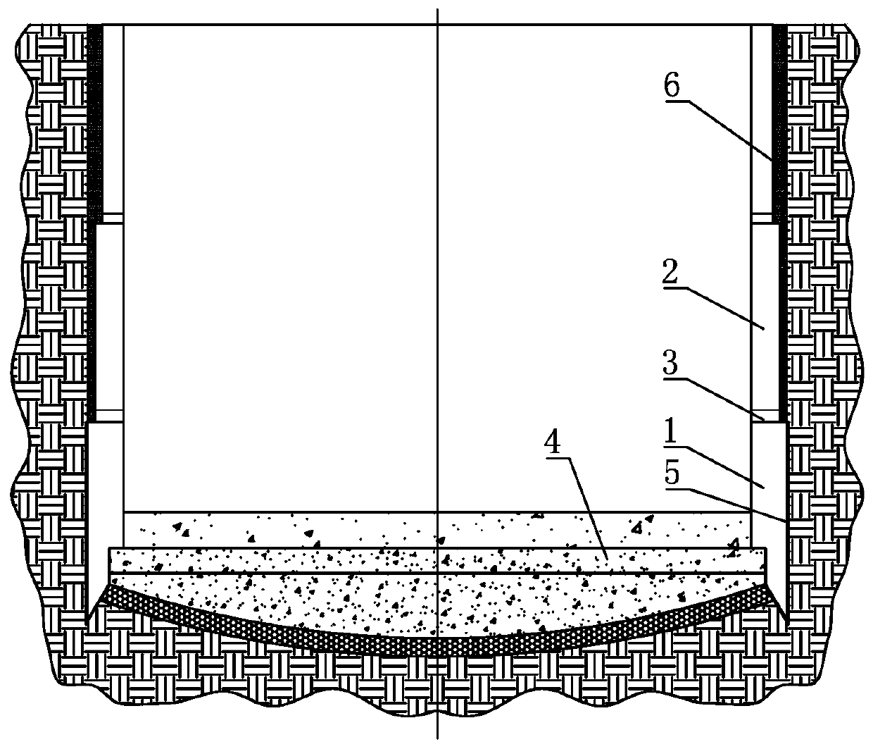 Construction method of stereo garage foundation open caisson