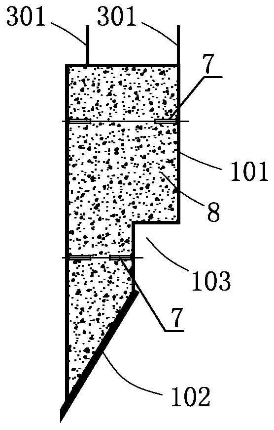 Construction method of stereo garage foundation open caisson