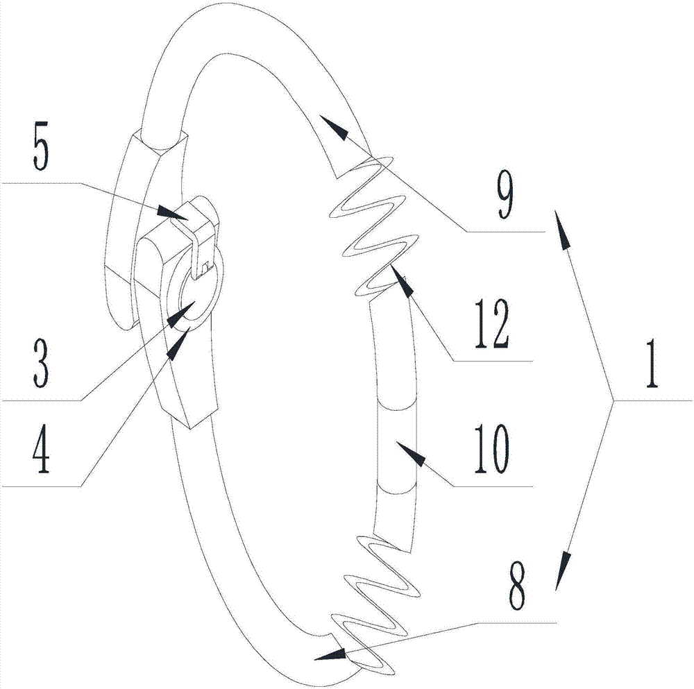 Device for quickly tightening sports shoes