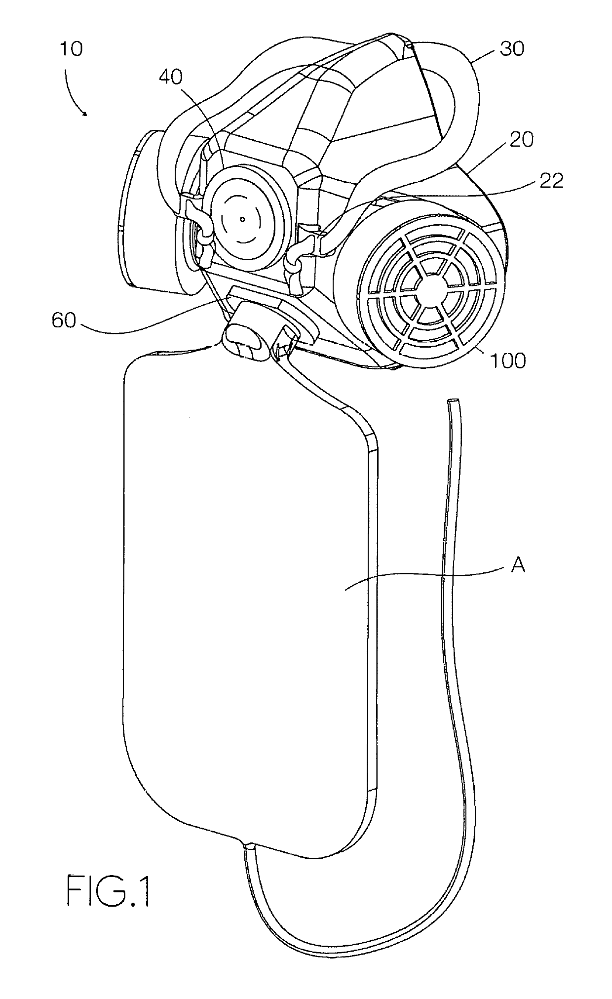 Emergency aircraft passenger oxygen respirator