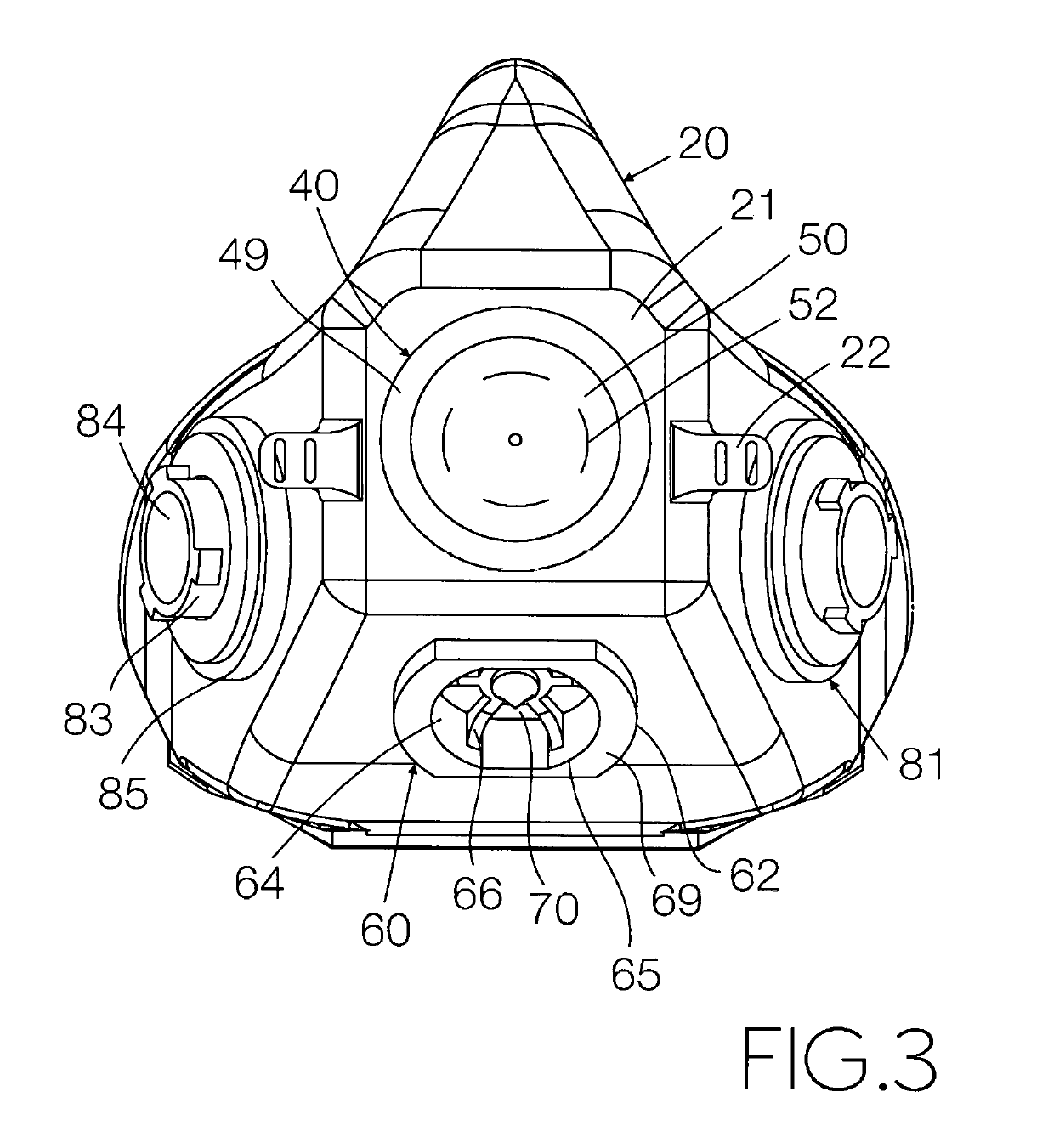 Emergency aircraft passenger oxygen respirator