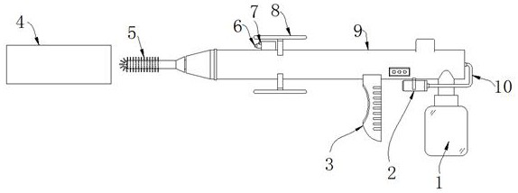 Clinical oral foreign matter adsorption device for dental restoration