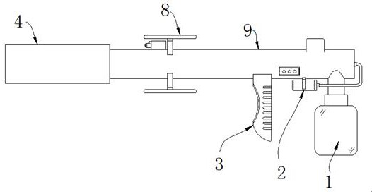 Clinical oral foreign matter adsorption device for dental restoration