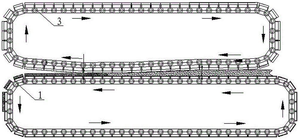 Horizontal gradually-pressurizing direct-current electric field sludge drying device