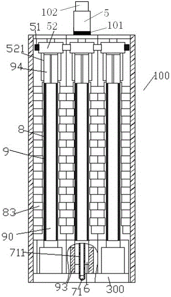 A waste gas treatment device