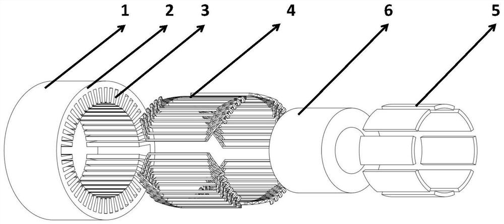 Method for weakening electromagnetic vibration of electric vehicle permanent magnet drive motor