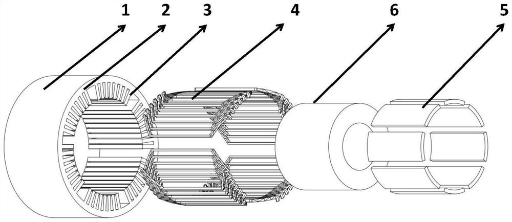 Method for weakening electromagnetic vibration of electric vehicle permanent magnet drive motor