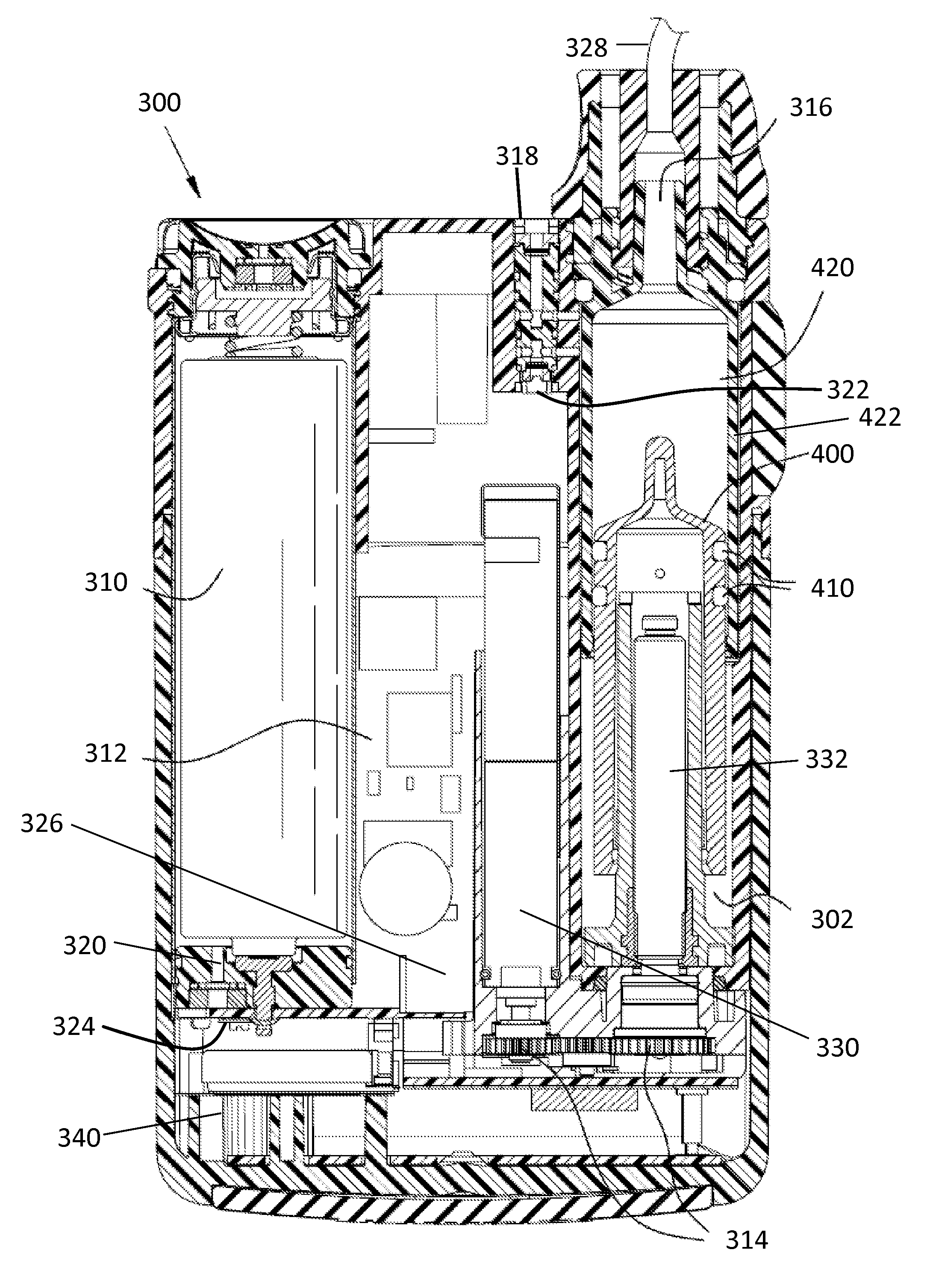 Pressure independent delivery method for portable infusion pump