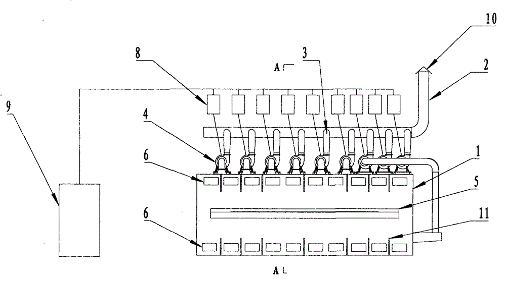 Energy-saving system for cooling air duct of glass annealing kiln and method for cooling glass ribbon