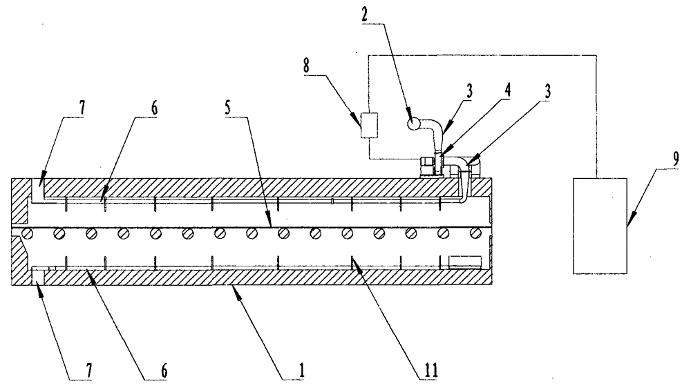 Energy-saving system for cooling air duct of glass annealing kiln and method for cooling glass ribbon