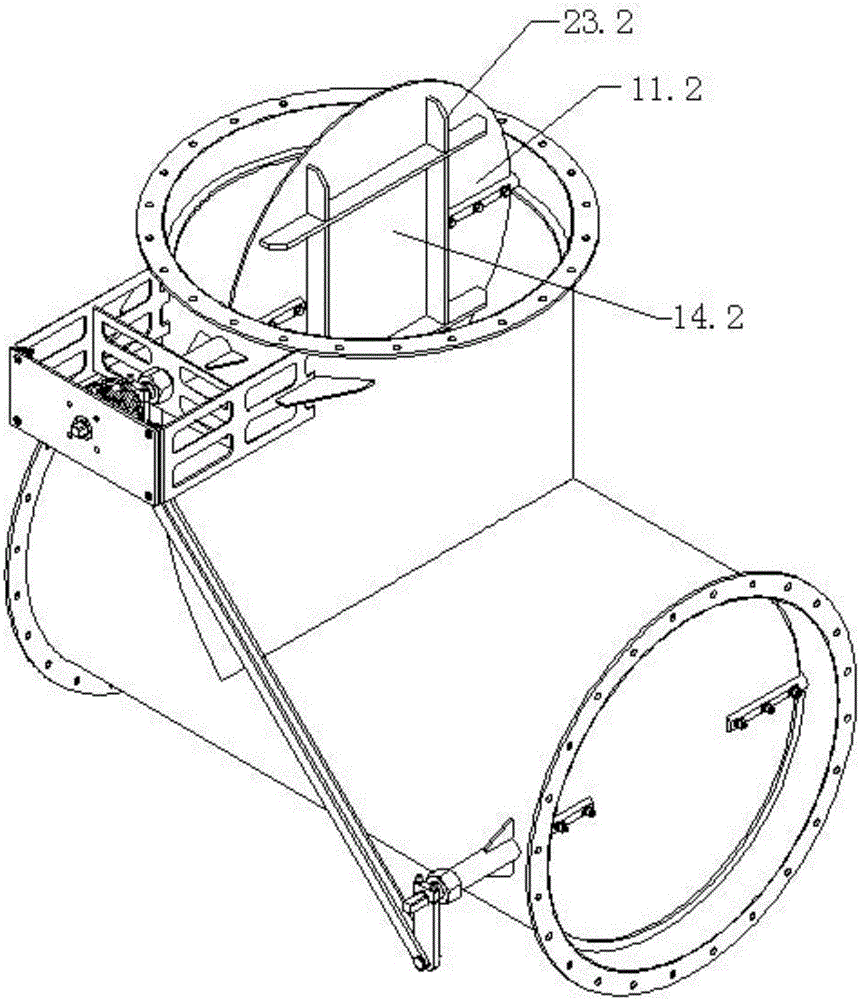 T-shaped high-temperature air valve