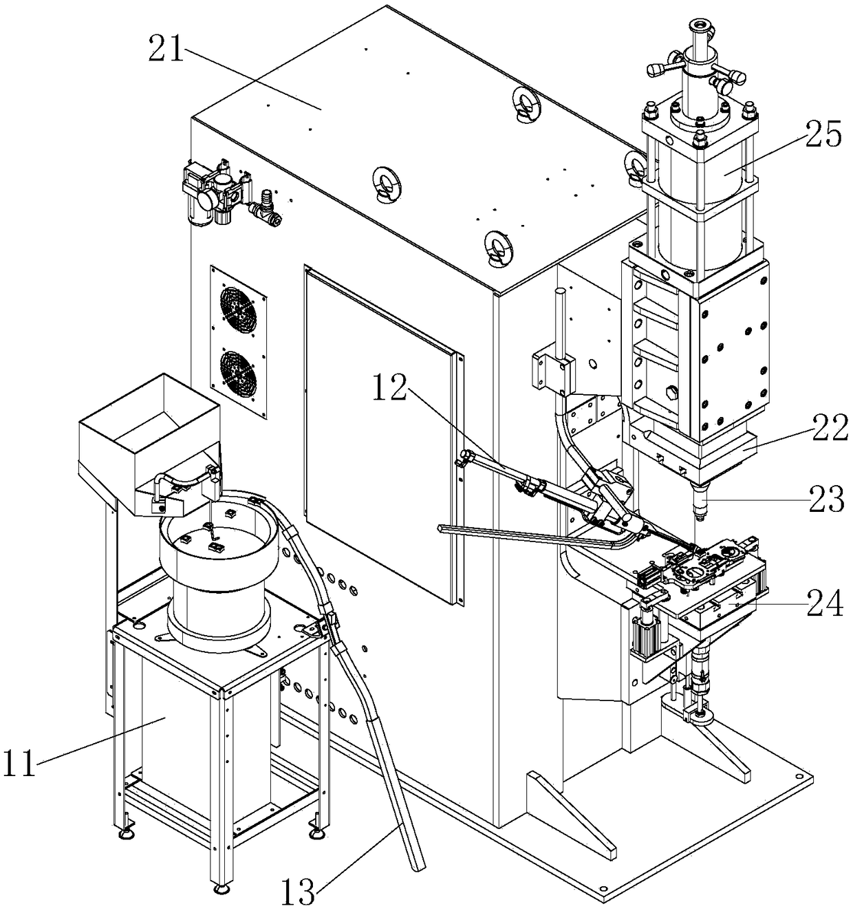 Welding nut automatic welding device