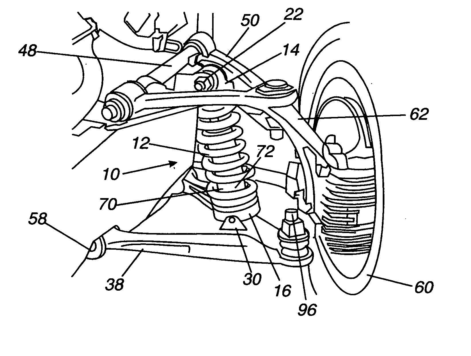 Linear suspension spring