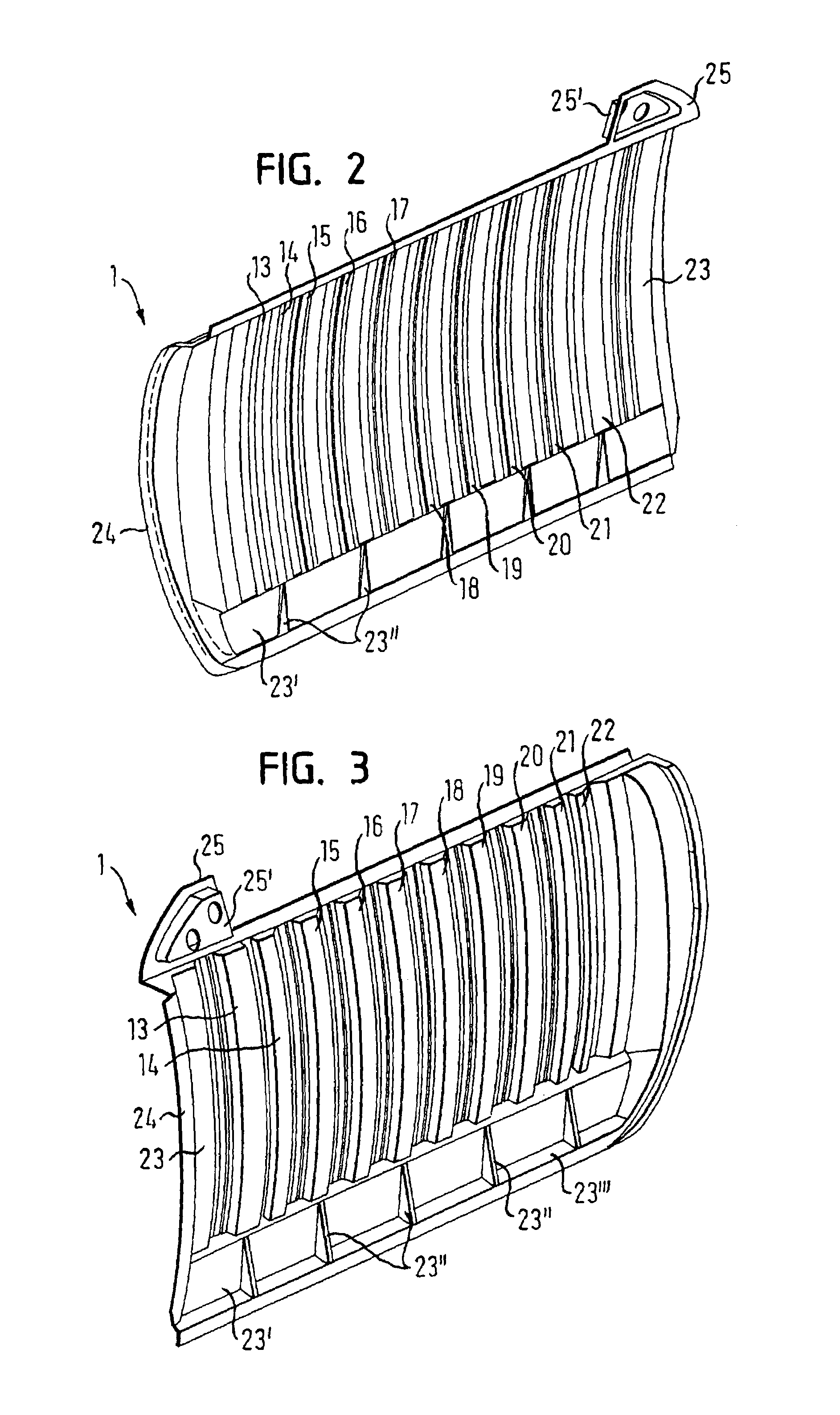 Curved vehicle door having a function carrier providing side impact protection