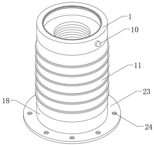 Large-flux suction head filter element and processing technology thereof