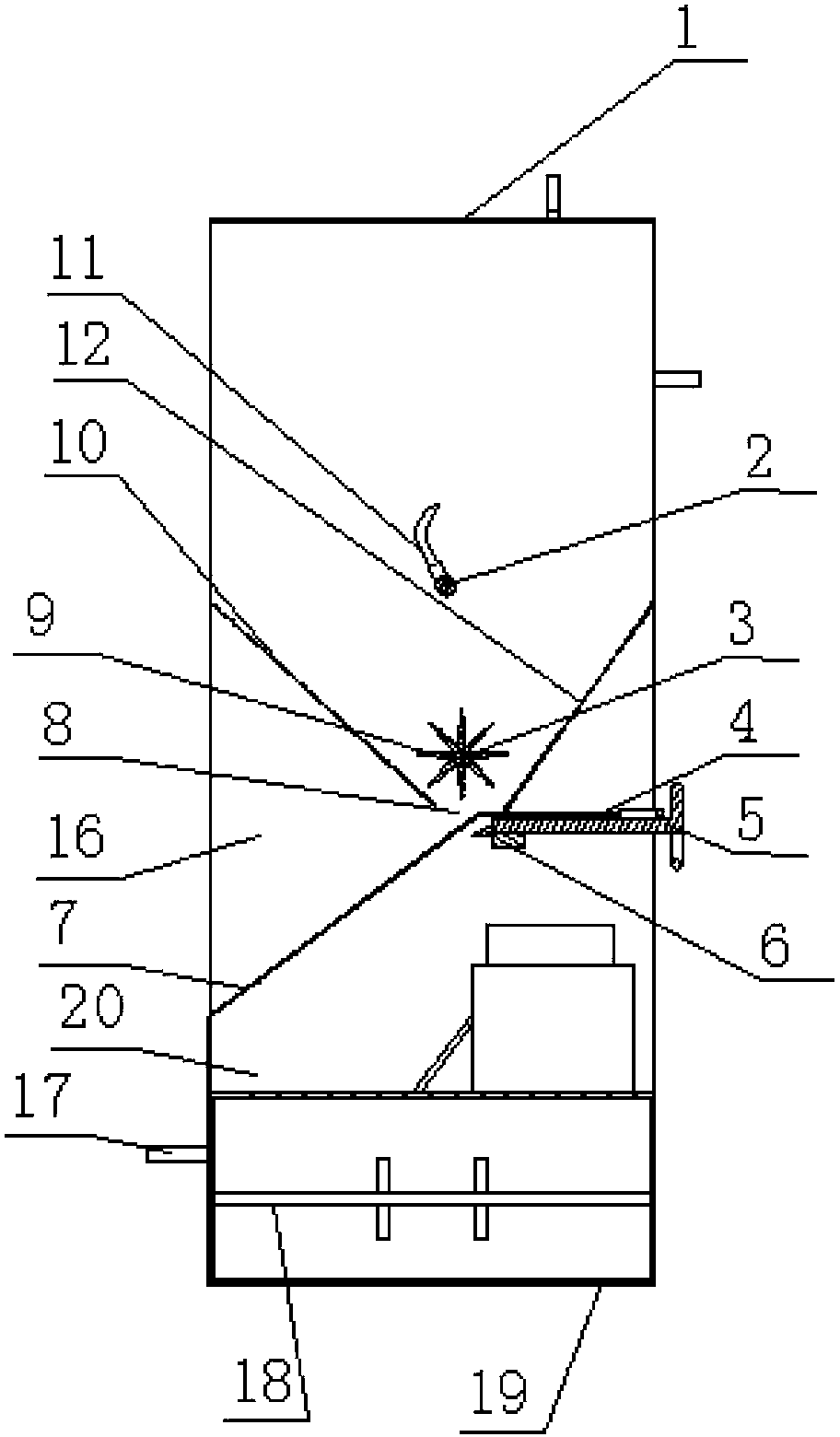 Fertilizing device and rotary-tillage fertilizing machine