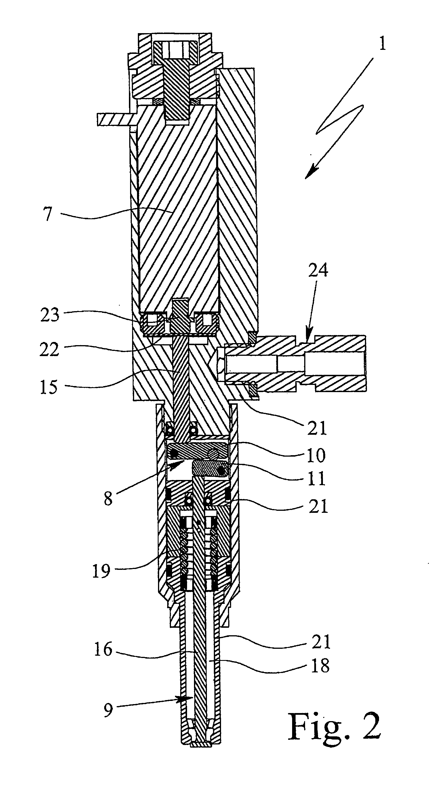 Valve device and method for injecting a gaseous fuel