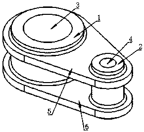 Special electric vehicle silencer assembly connecting frame