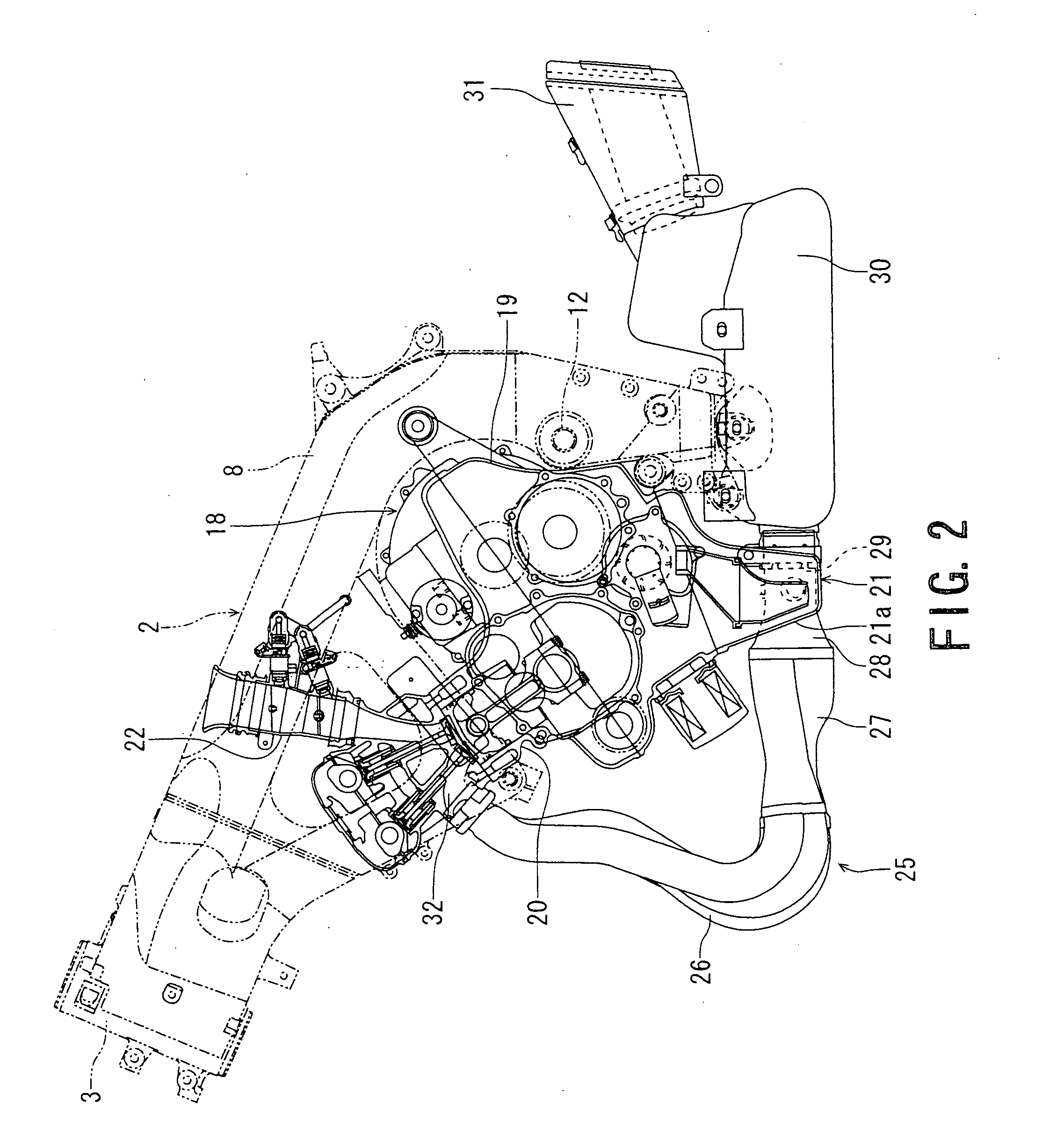 Cowling of motorcycle