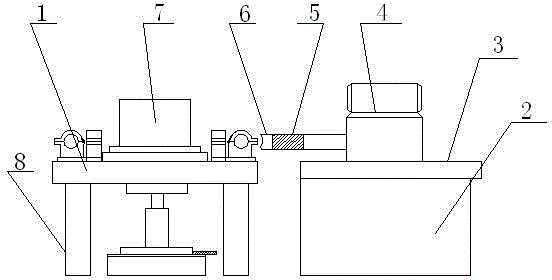 Device for precisely boring lug hole of hinge beam