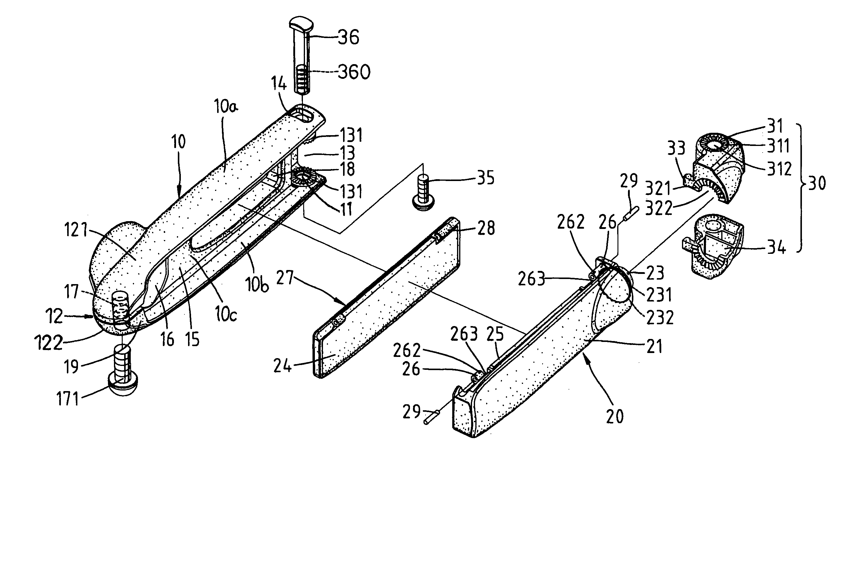 Grip/mirror combination for bicycle