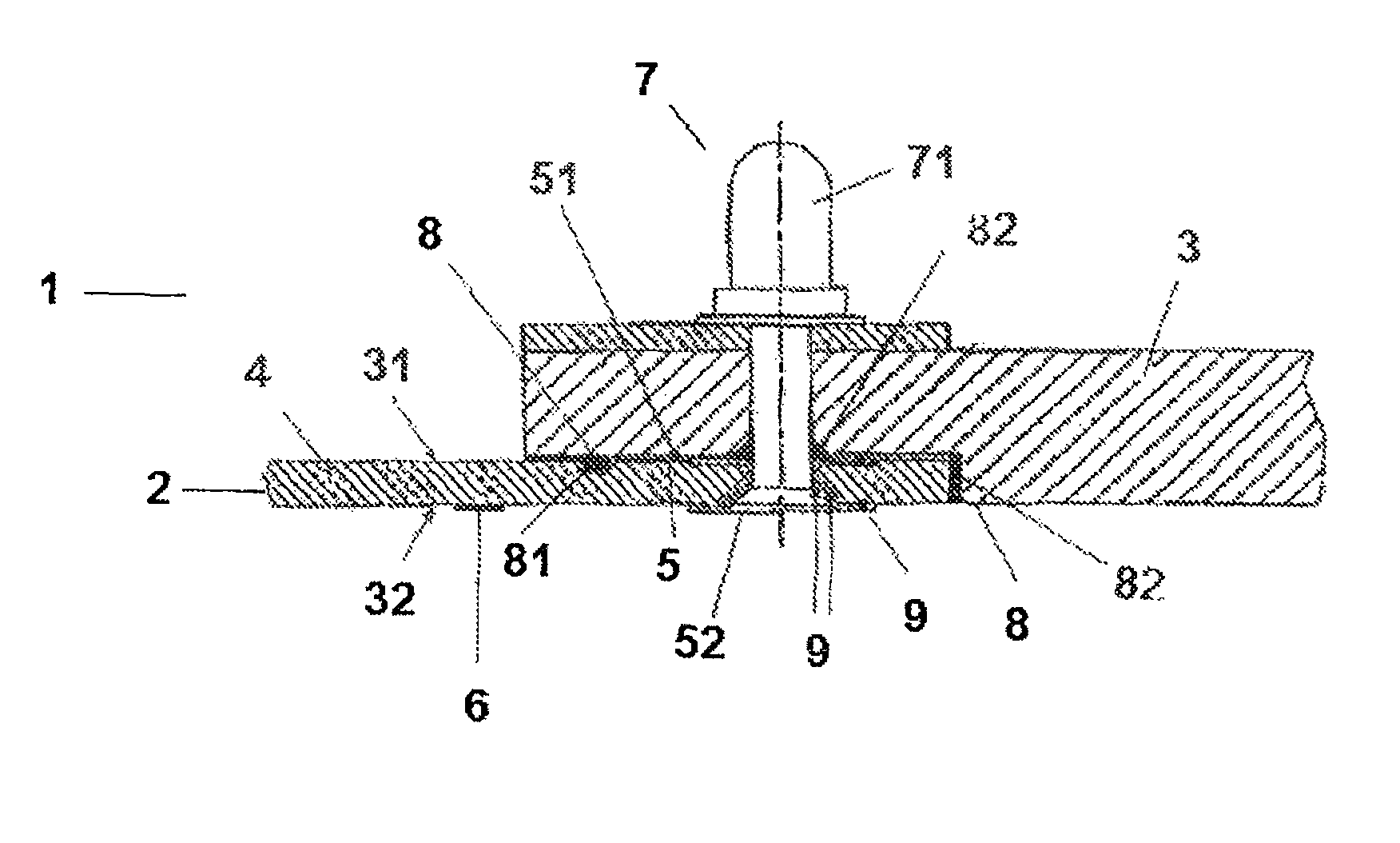 Device for installing conducting components in structures