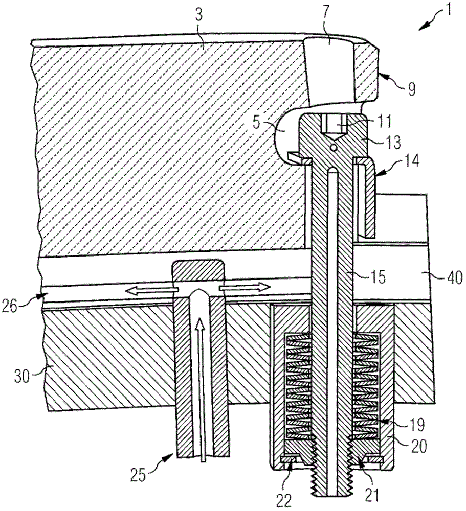 Heat shield element arrangement comprising screw threading means and method for installing a heat shield element