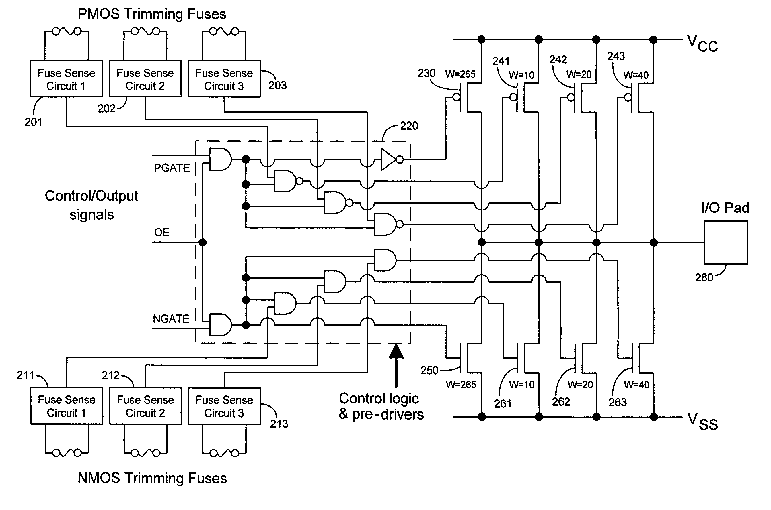 Techniques for trimming drive current in output drivers