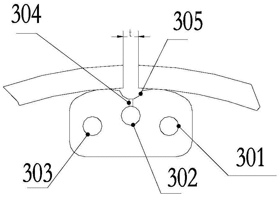 Welding structure and welding method of longitudinal seam of stainless steel gas cylinder inner bladder