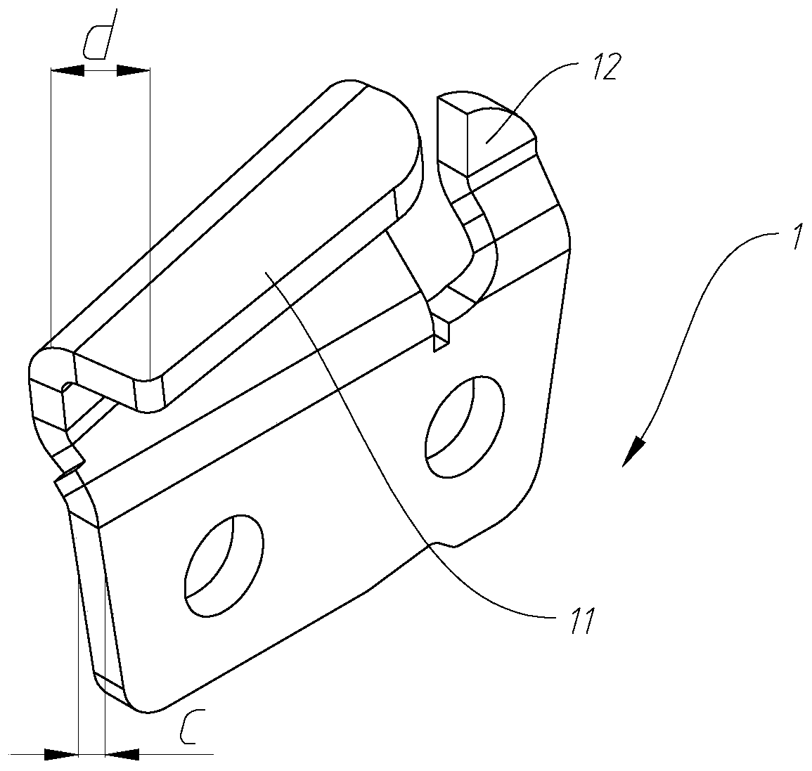 Laminating mechanism for chain saw cutter grains and device applying laminating mechanism