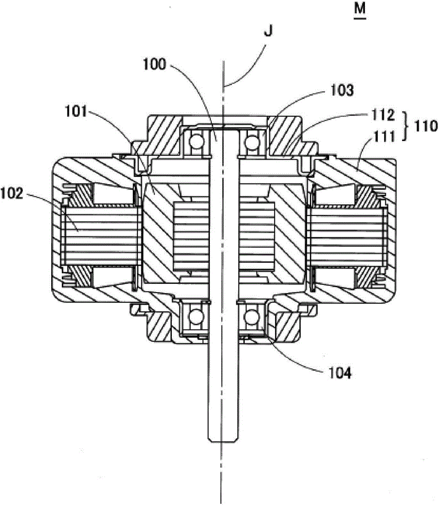 Stator for motor and method for manufacturing same