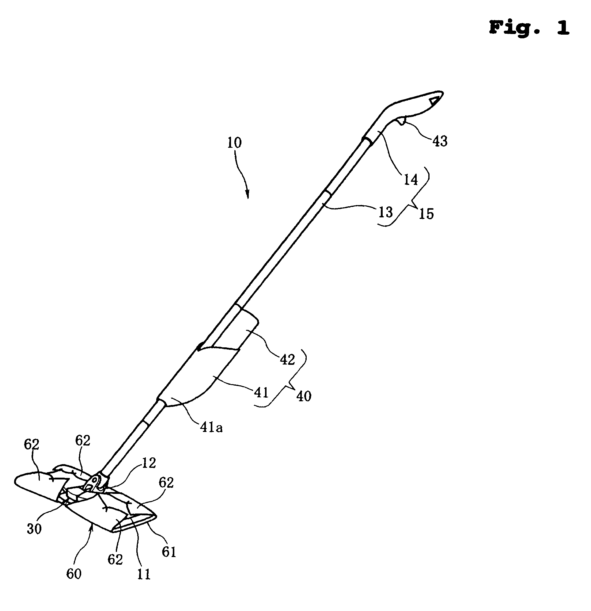 Cleaning device with squirter