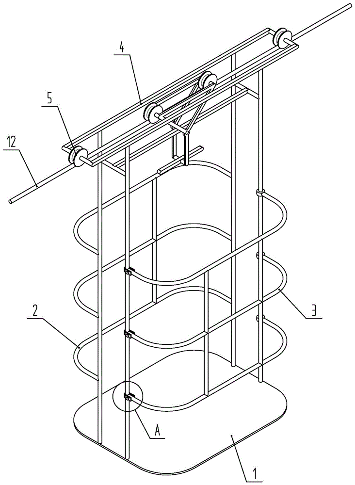 An operating vehicle for overhauling large-span transmission lines