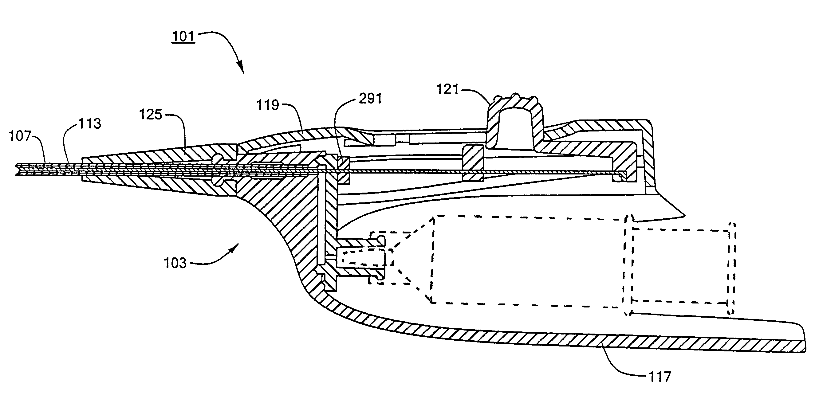 Transbronchial needle aspiration device