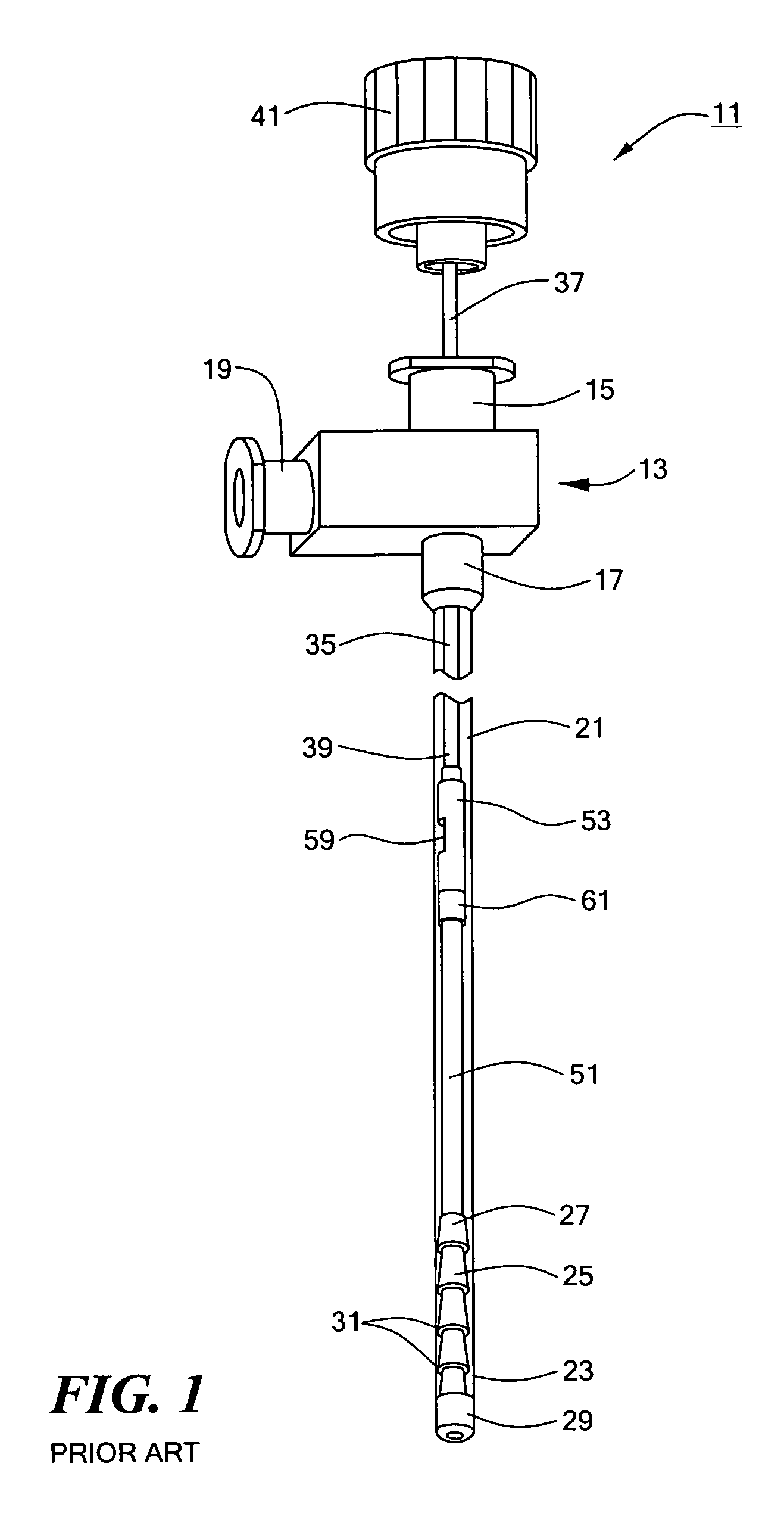 Transbronchial needle aspiration device