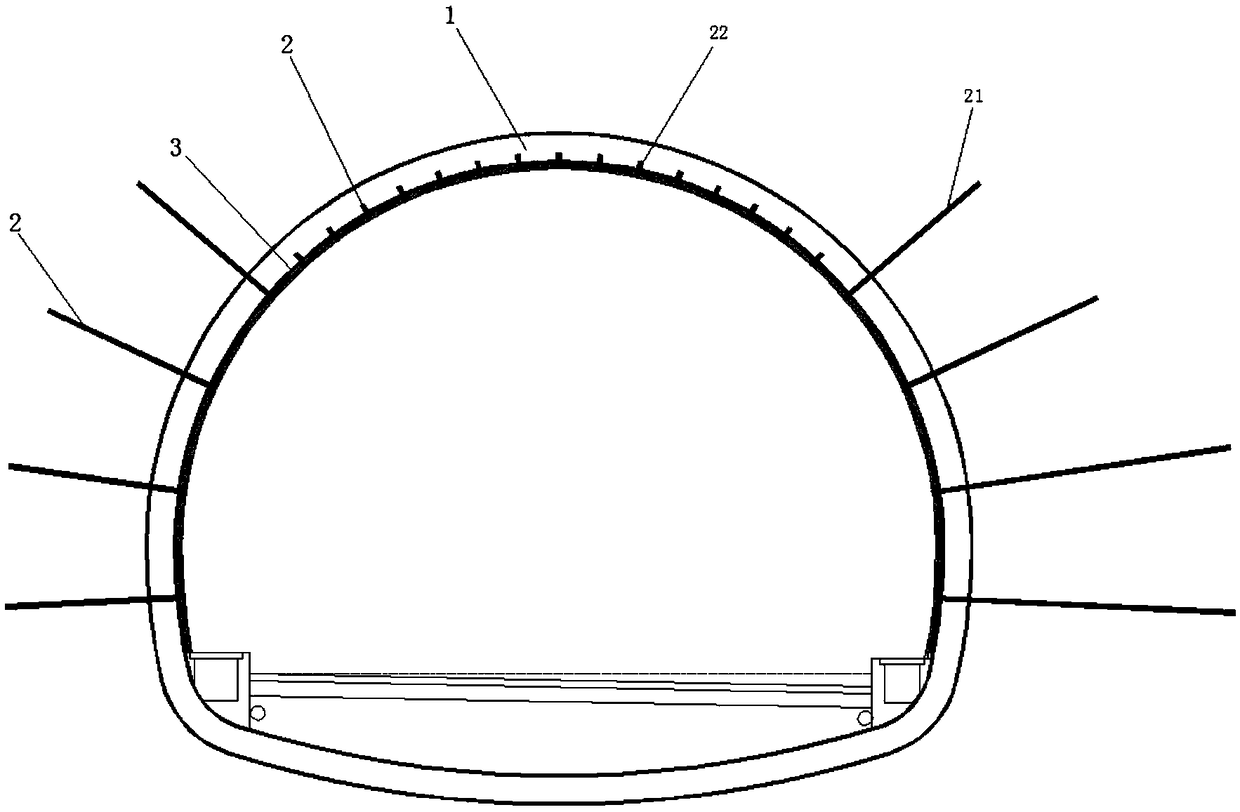 Tunnel lining thickness insufficiency fast reinforcement method based on clad steel plate or steel strip highway