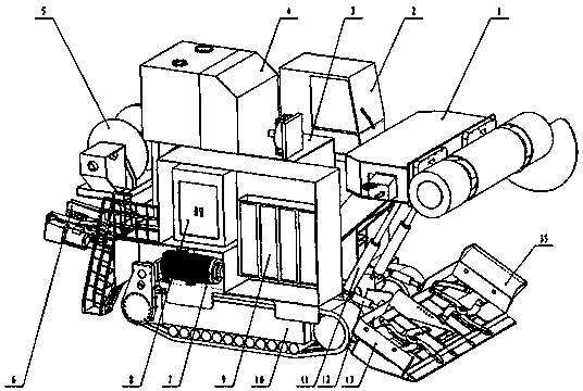 Electric-driven track travelling type open-air continuous coal cutter