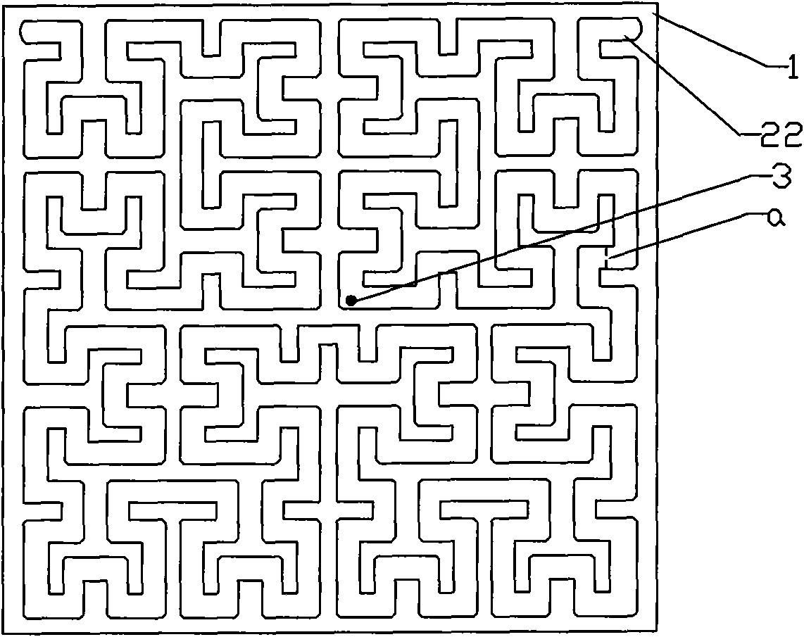 Local discharge ultrahigh-frequency detection fractal antenna and preparation method thereof