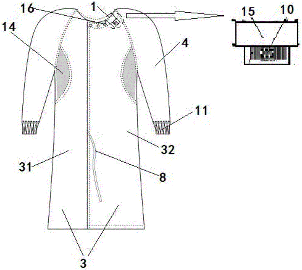 Protective operating gown