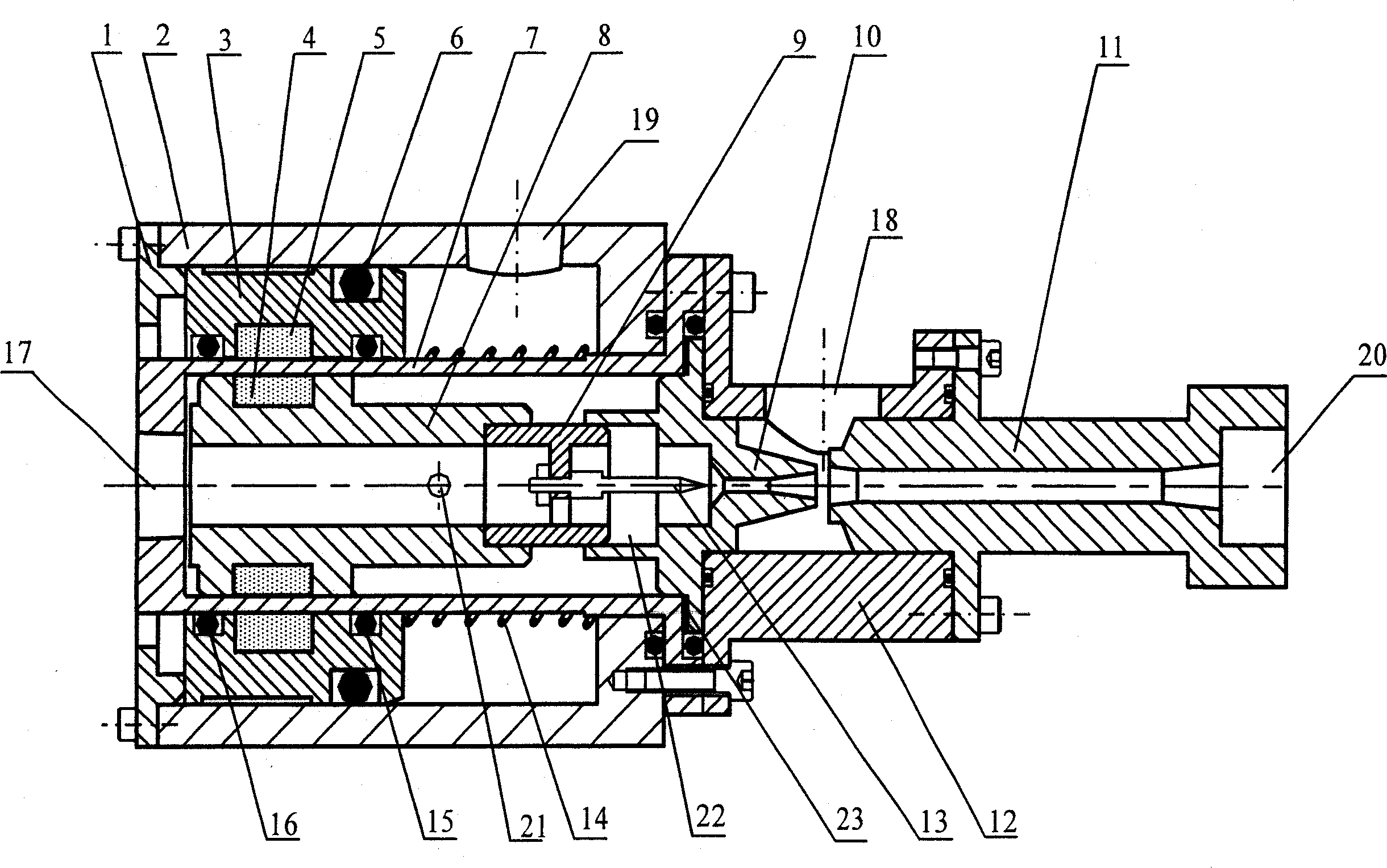 Flow quantity self-adjusting jetting stream vacuum generator