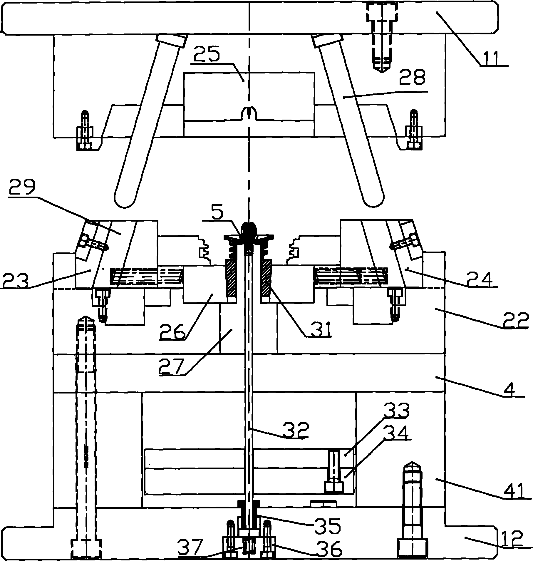 Ejector mechanism and injection mold therewith