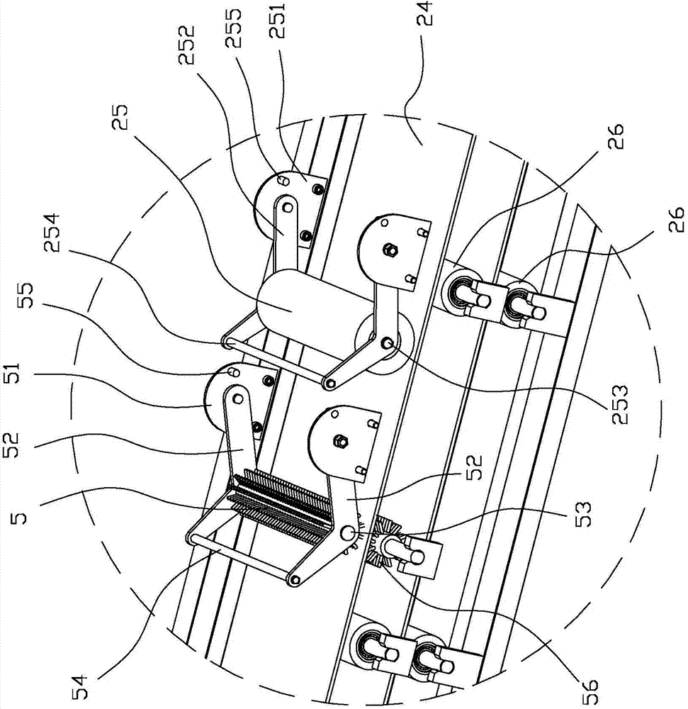 Automatic cooling traction equipment for plastic extruded strip